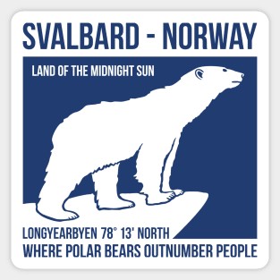 Svalbard Norway - Polar Bears Sticker